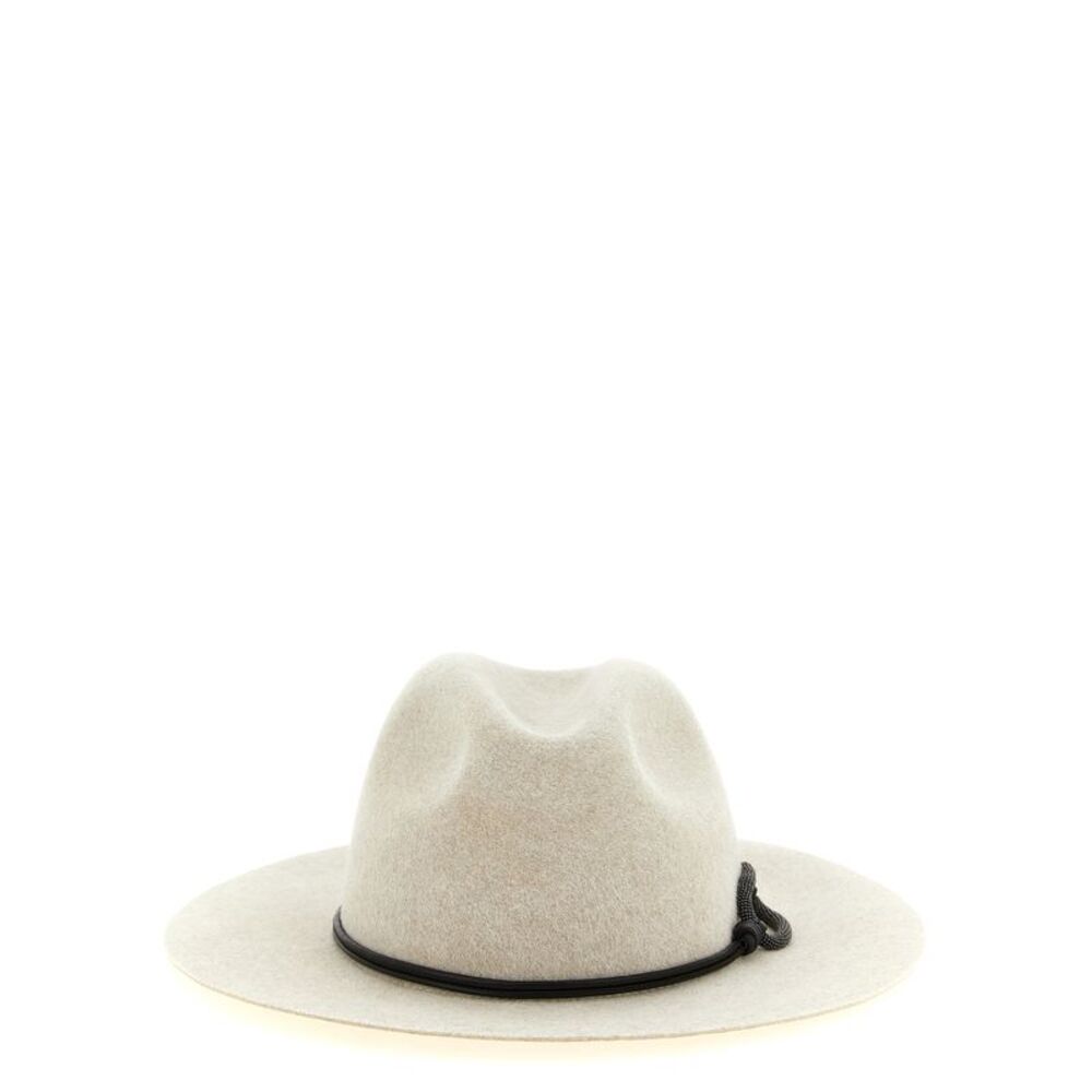 Brunello Cucinelli Women 'Fedora' Hat With Wide Brim And Cord